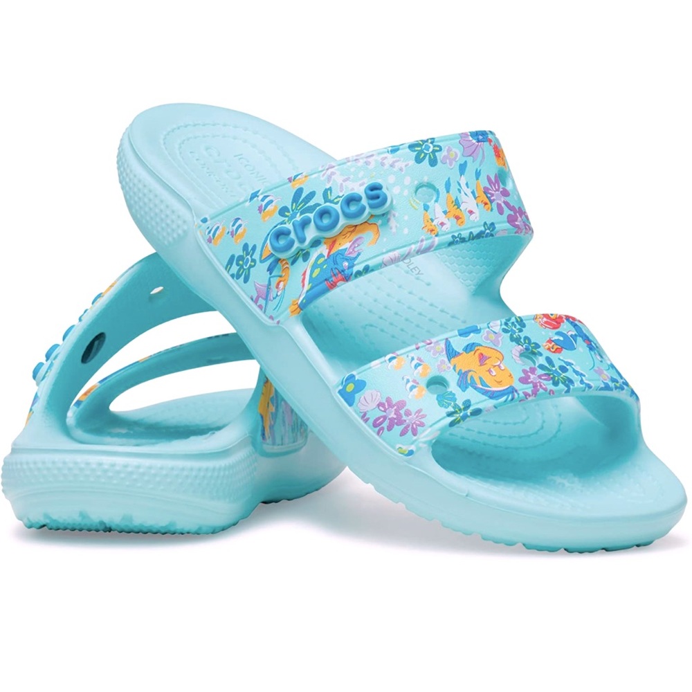 COPY - Crocs Vera Bradley Little mermaid sandals size 6